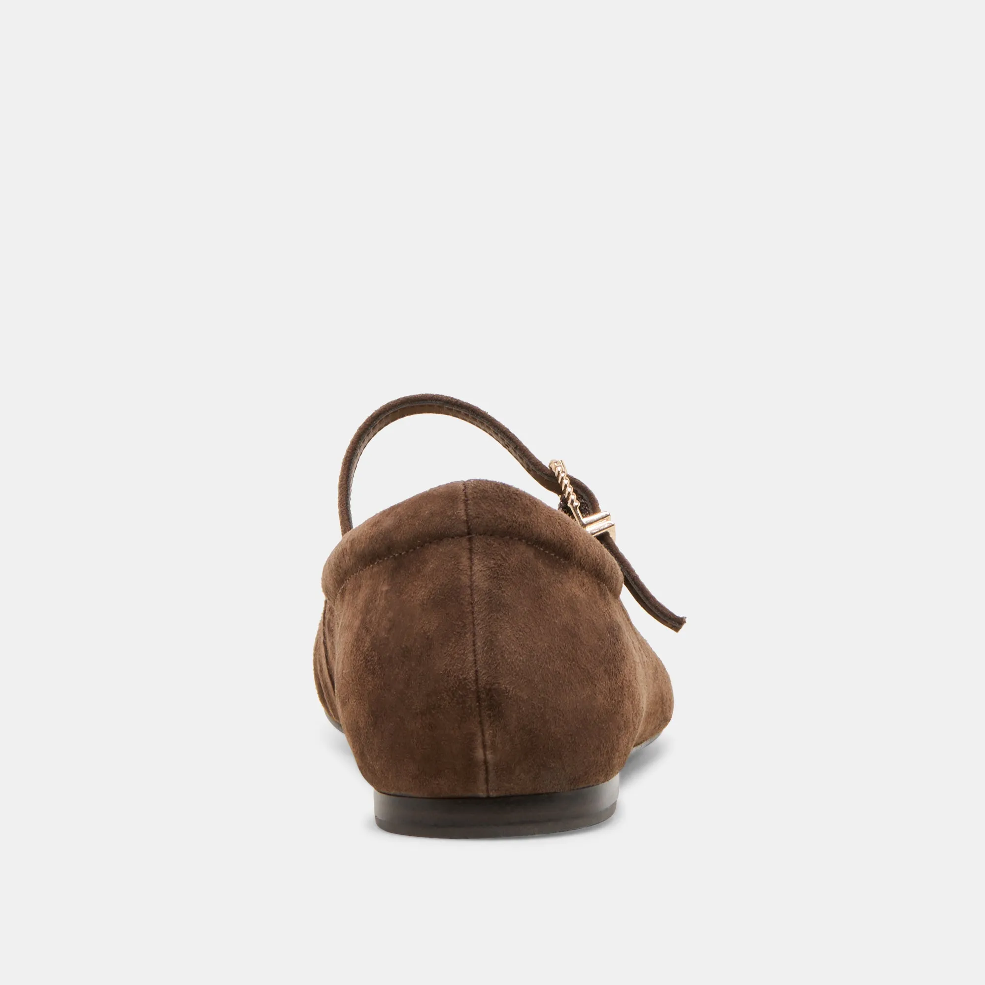 REYES BALLET FLATS DK BROWN SUEDE Dolce Vita