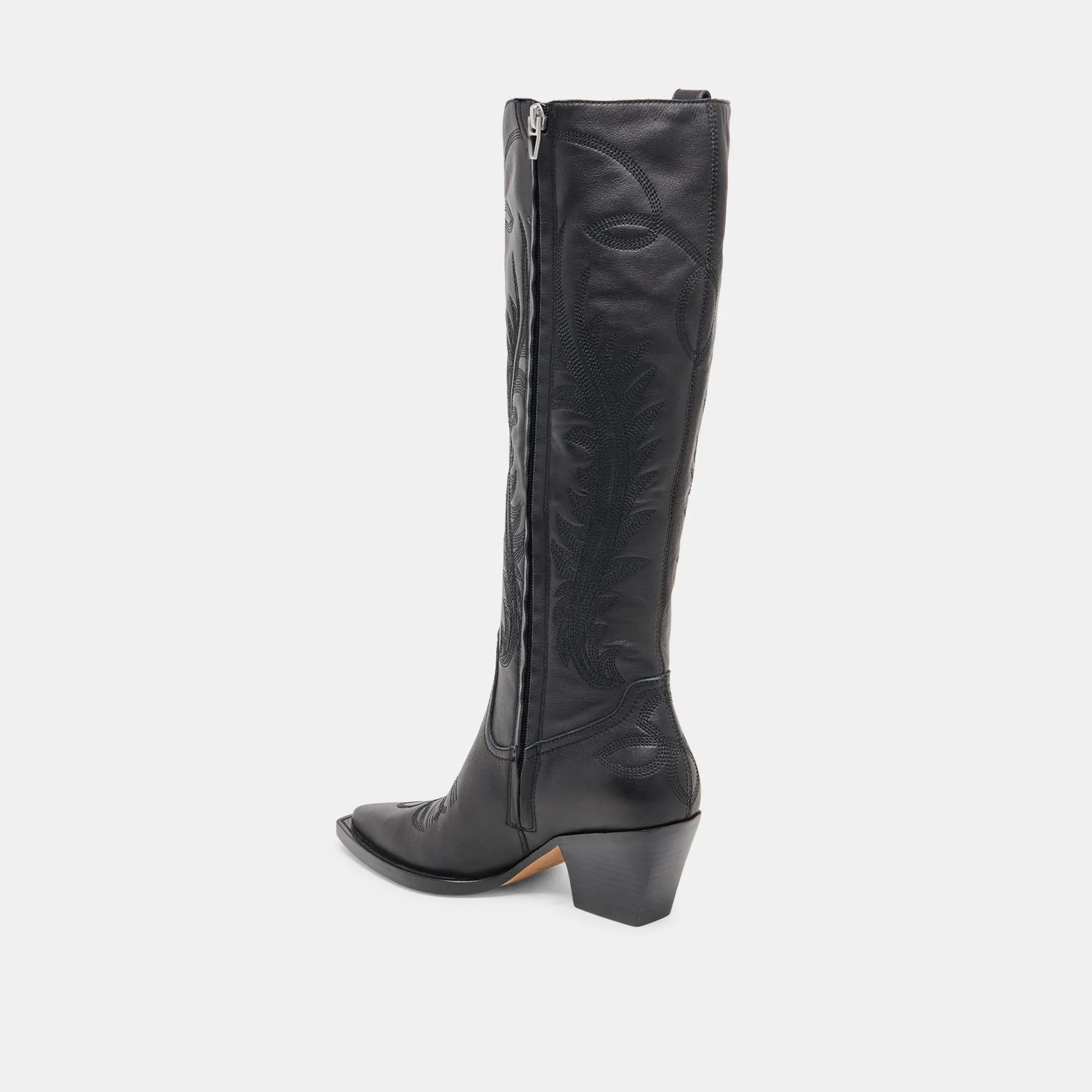 RYATT EXTRA WIDE CALF BOOTS BLACK LEATHER Dolce Vita