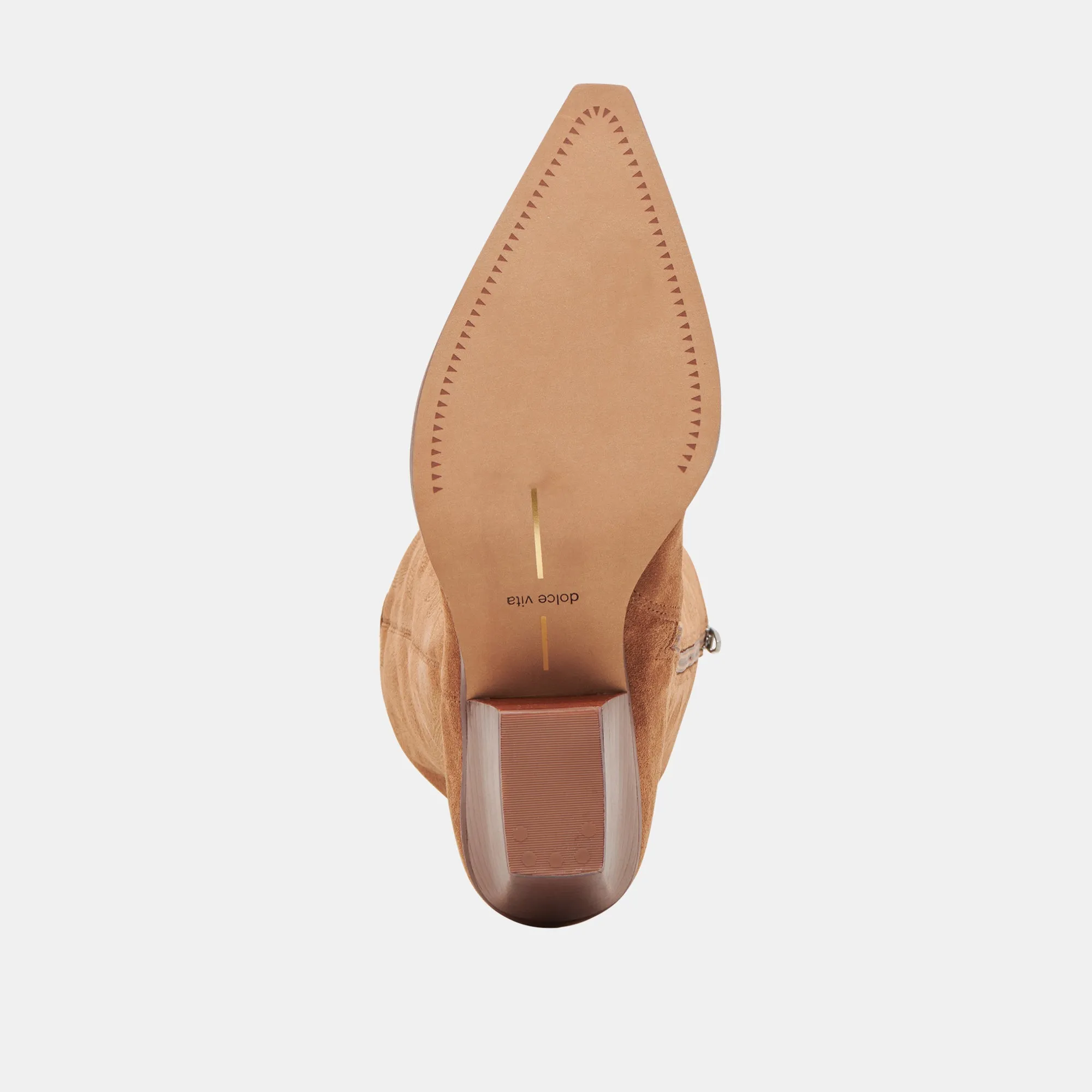 RYATT EXTRA WIDE CALF BOOTS PECAN SUEDE Dolce Vita