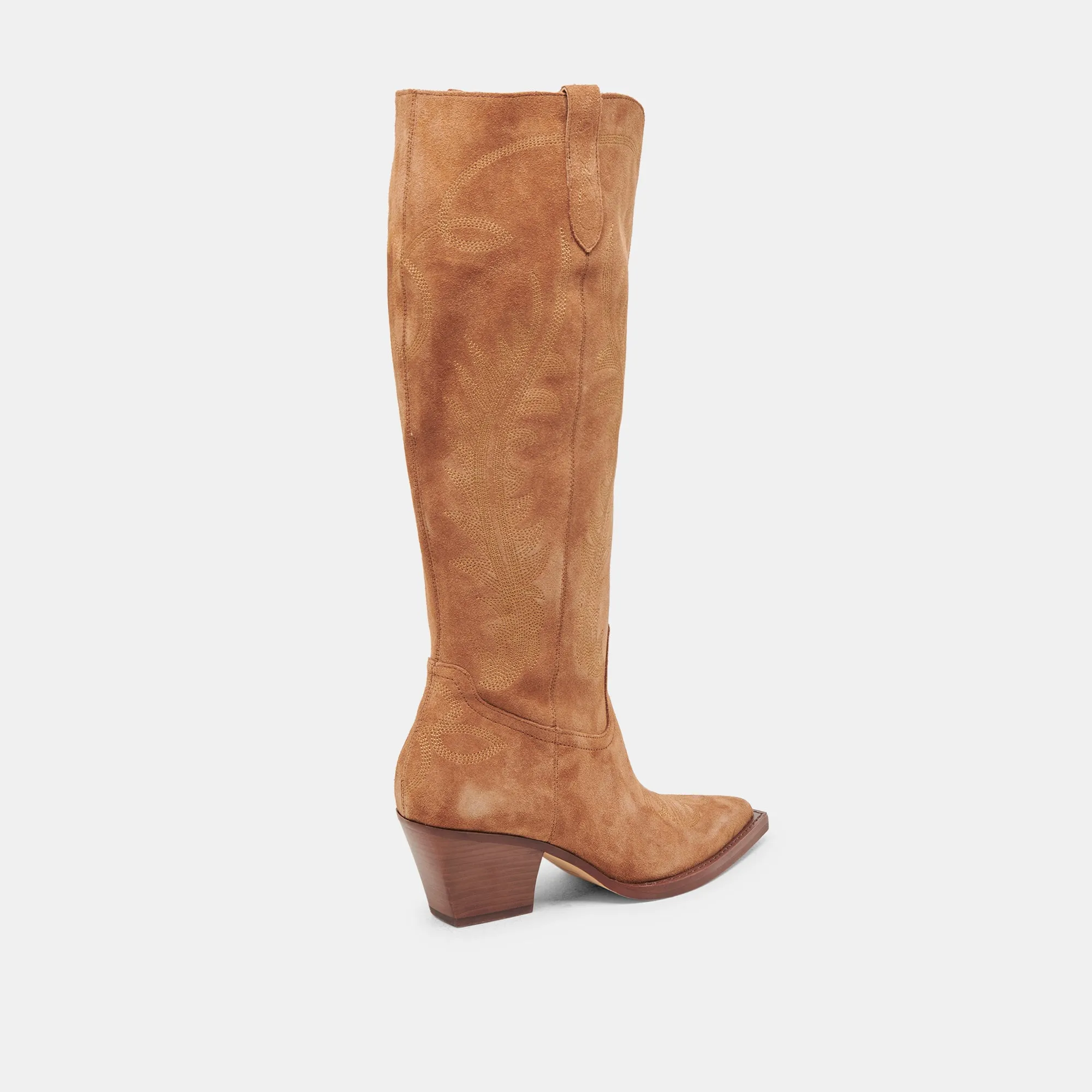 RYATT EXTRA WIDE CALF BOOTS PECAN SUEDE Dolce Vita