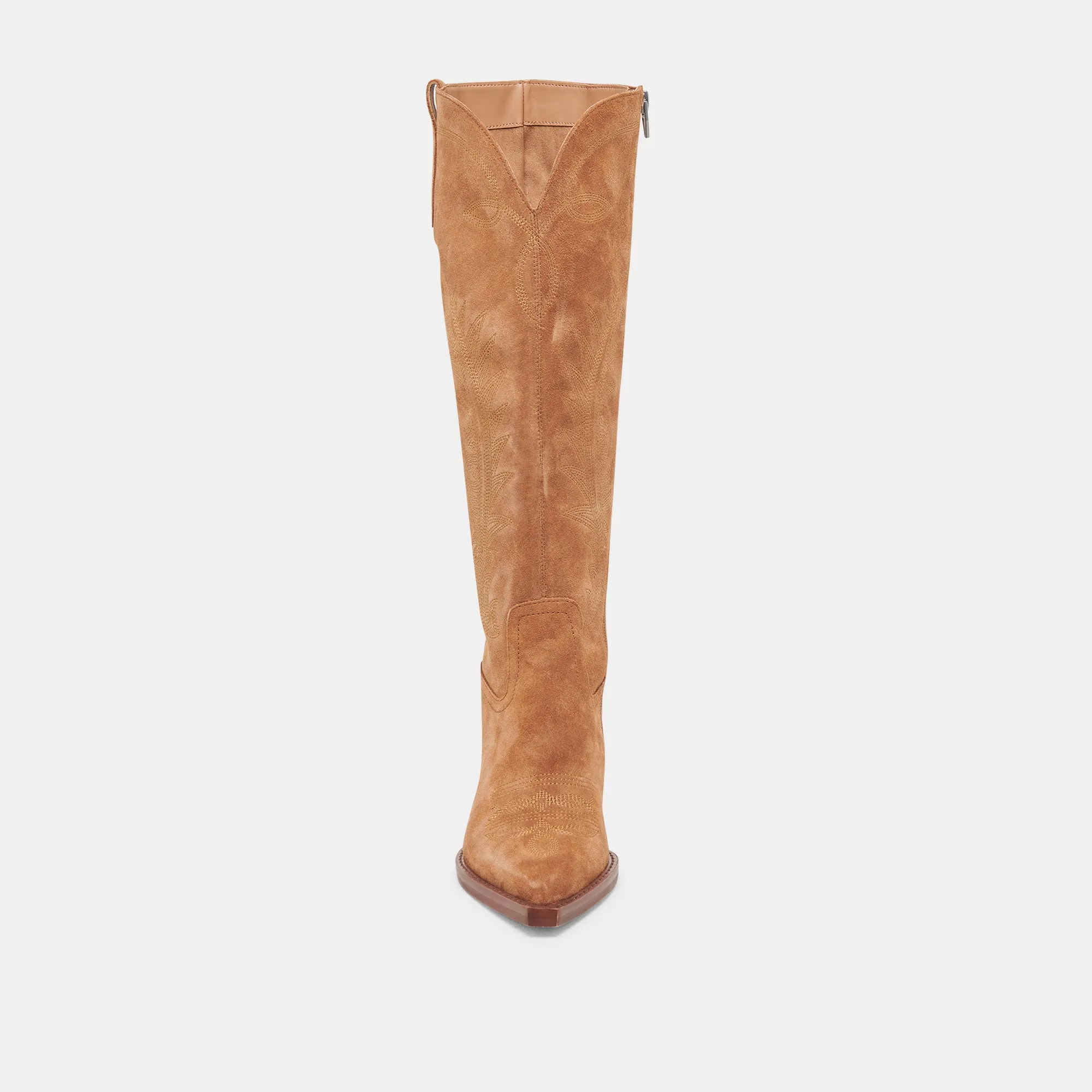 RYATT EXTRA WIDE CALF BOOTS PECAN SUEDE Dolce Vita