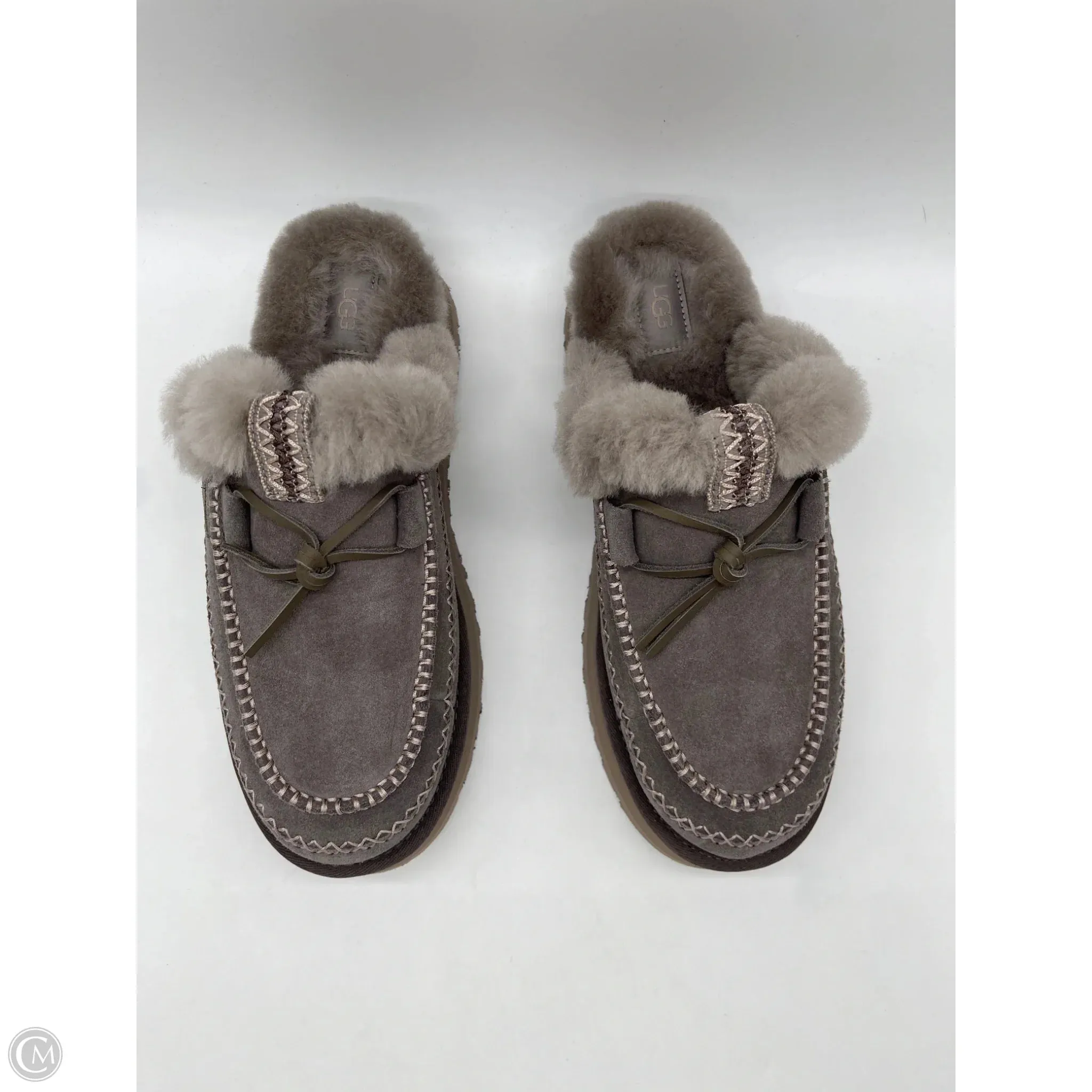 Sandals Designer By Ugg In Grey, Size: 12
