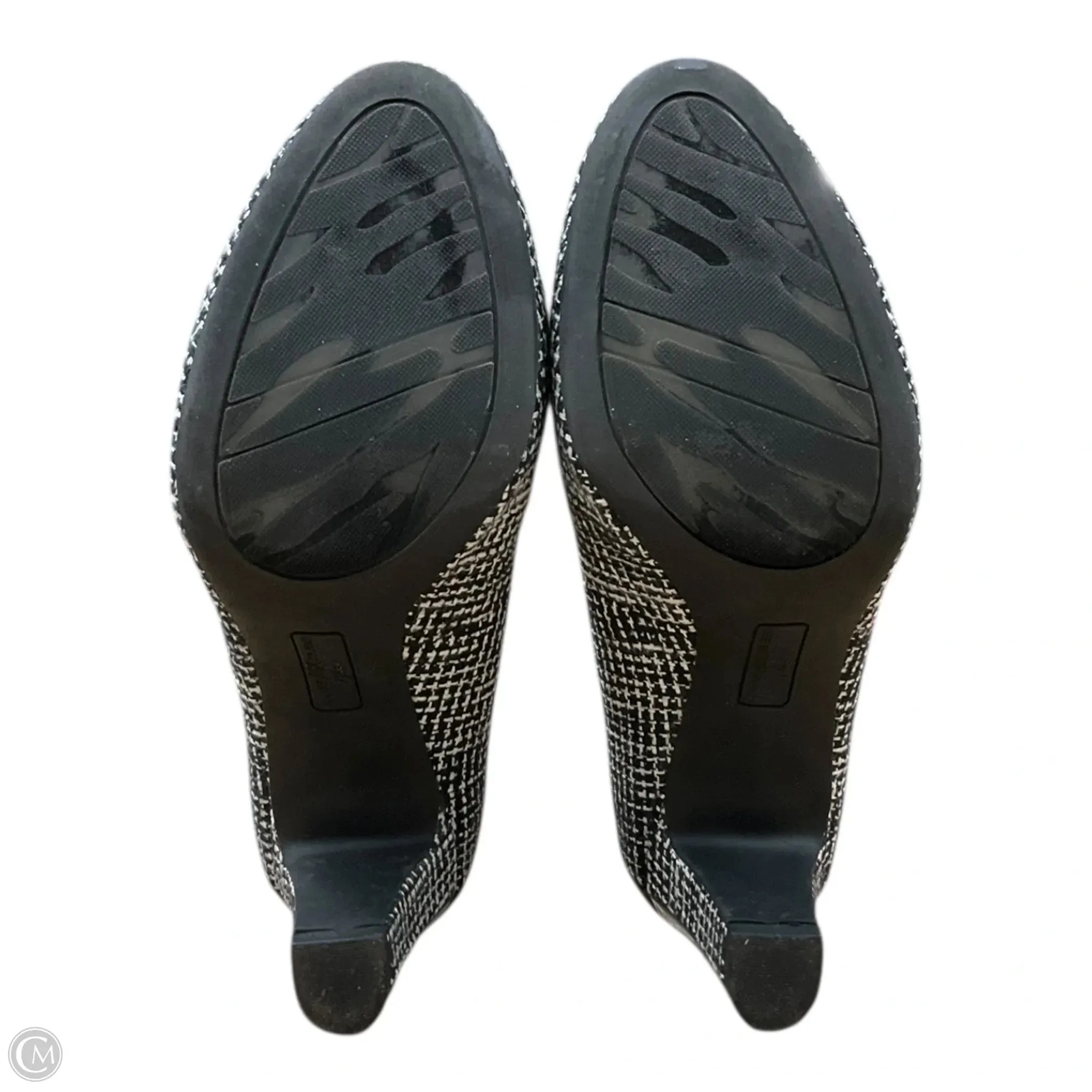 Shoes Heels Block By Anne Klein In Black & White, Size: 8