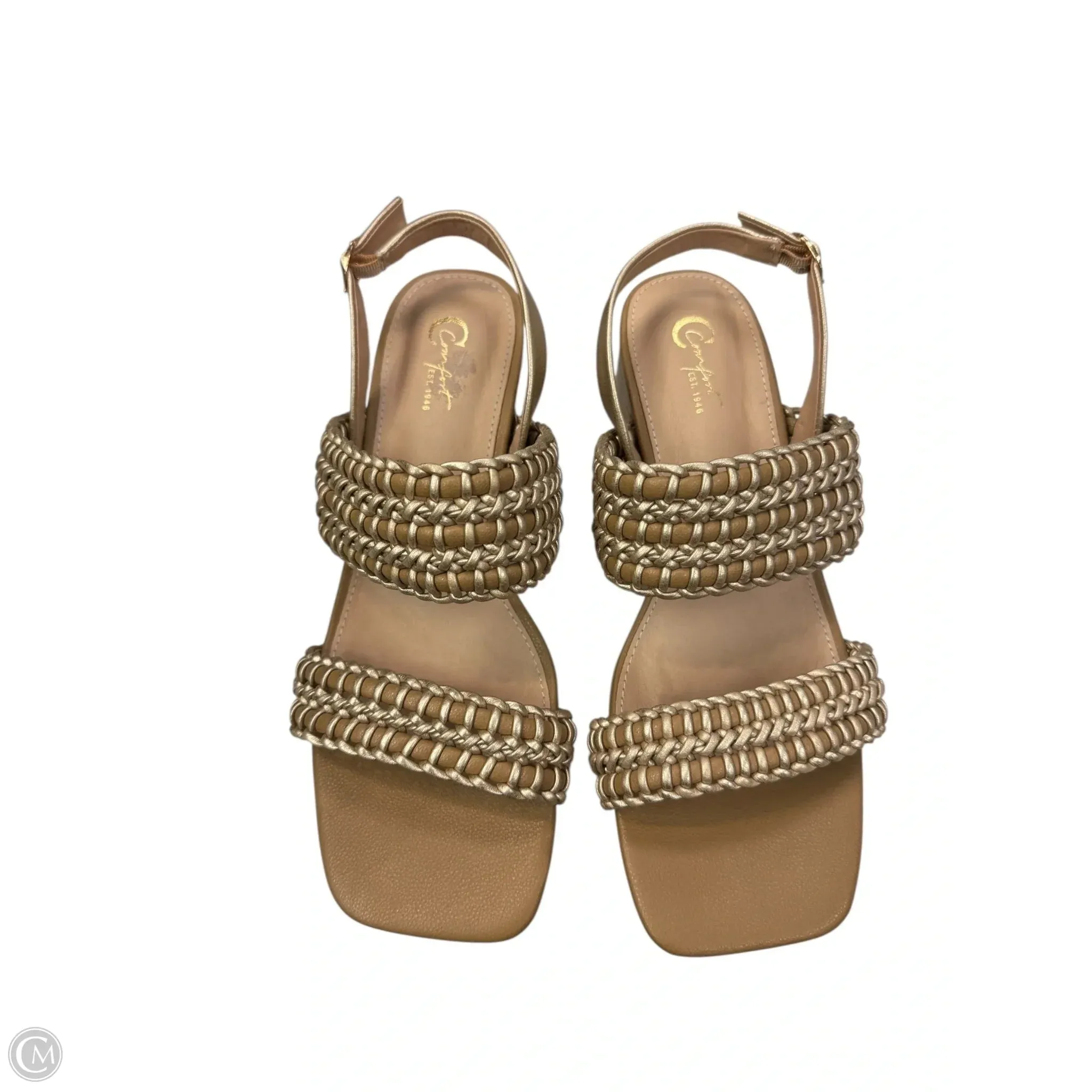Shoes Heels Block By Clothes Mentor In Brown, Size: 10