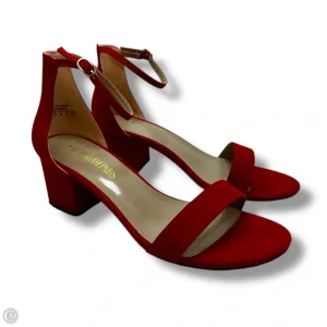 Shoes Heels Block By Clothes Mentor In Red, Size: 8