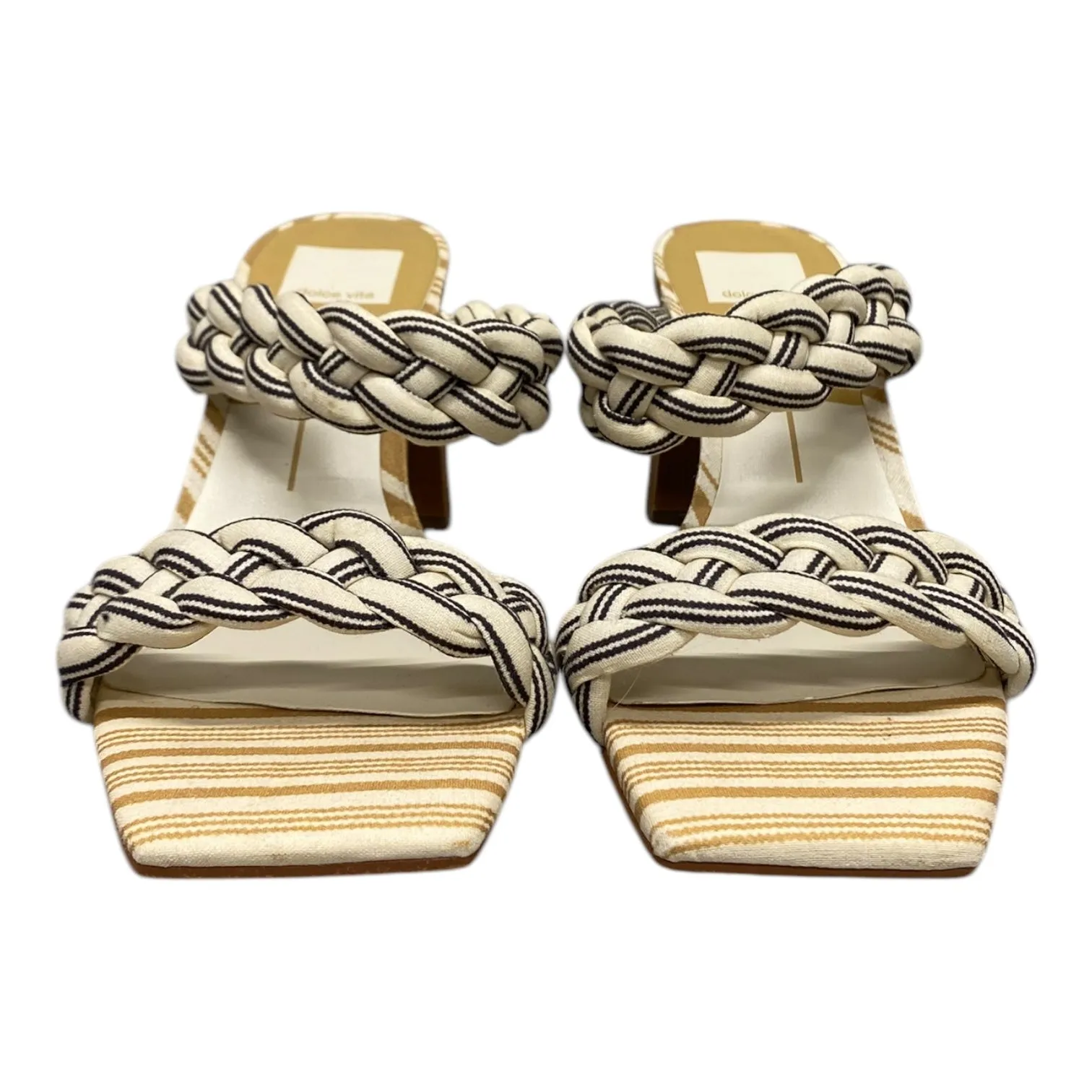 Shoes Heels Block By Dolce Vita In Black & Tan, Size:9