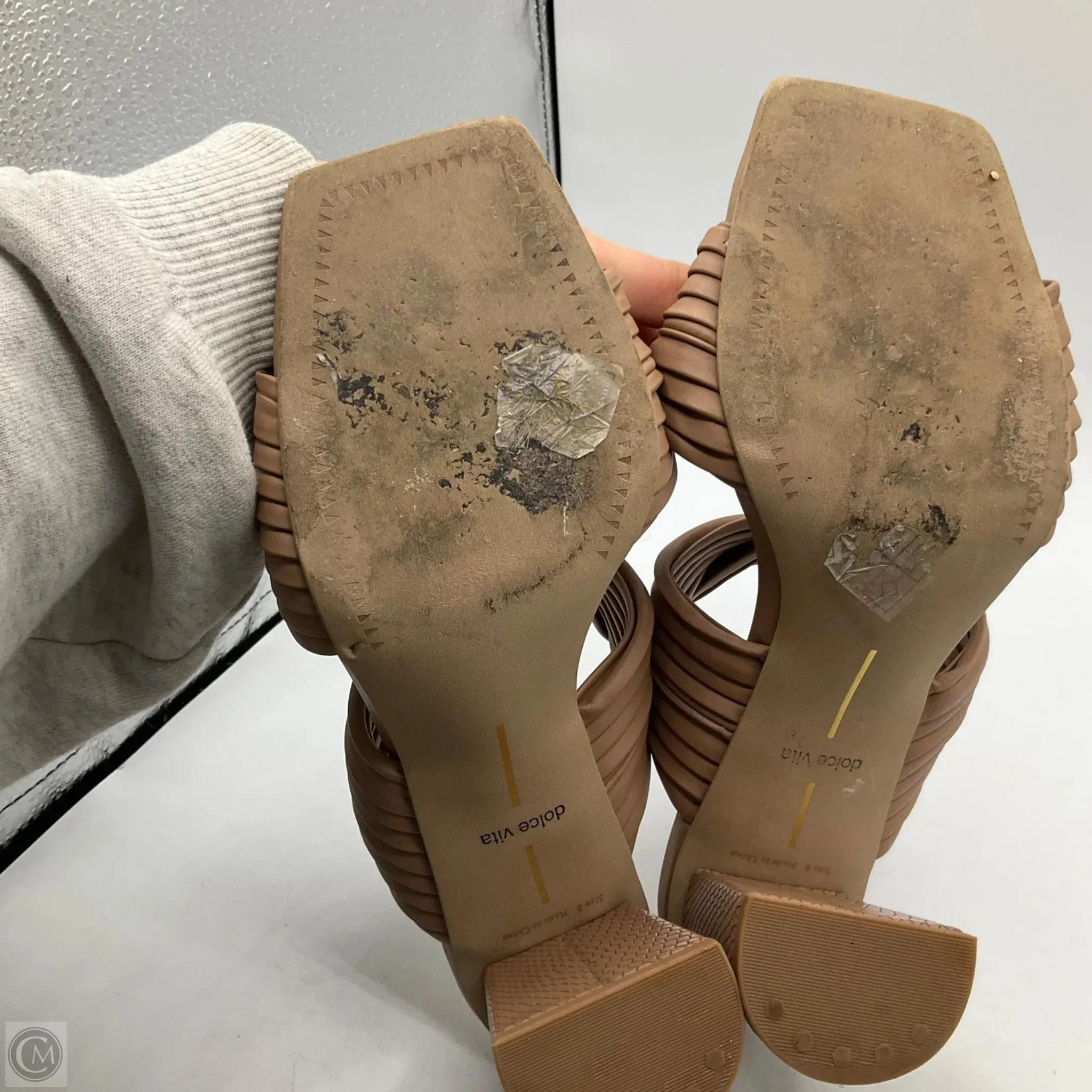 Shoes Heels Block By Dolce Vita In Tan, Size: 8