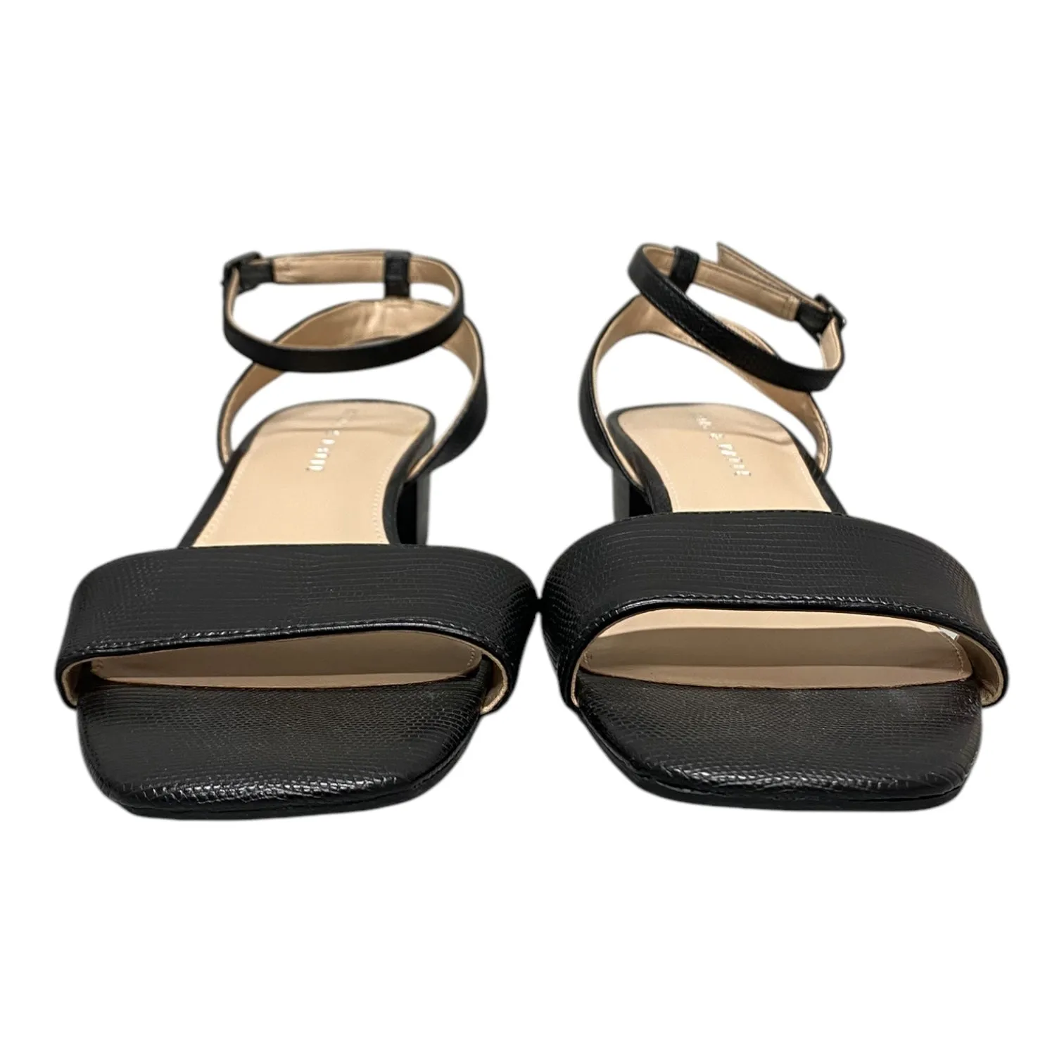 Shoes Heels Block By Kelly And Katie In Black, Size:9