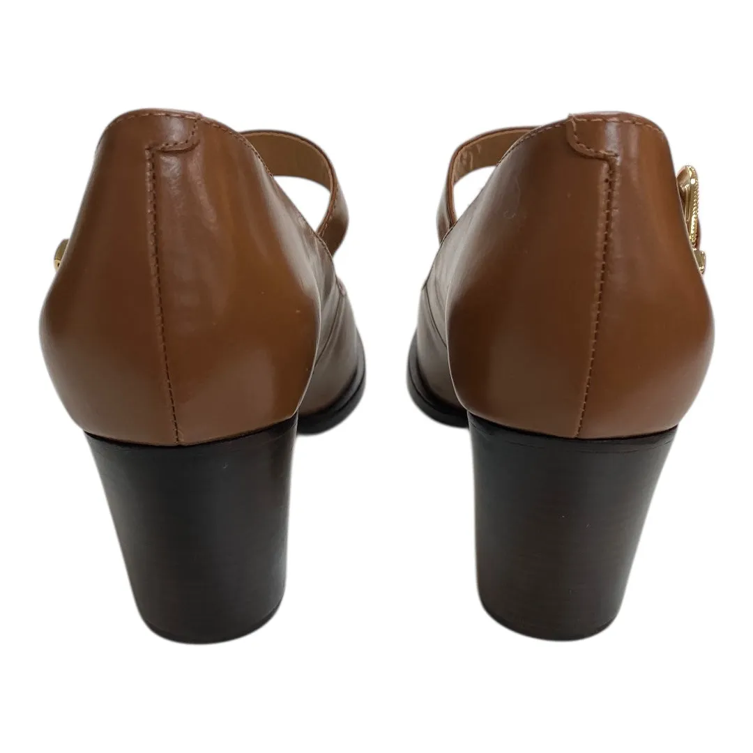 Shoes Heels Block By schutz In Brown, Size:8.5