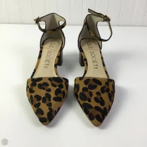 Shoes Heels Block By Sole Society In Animal Print, Size: 8.5