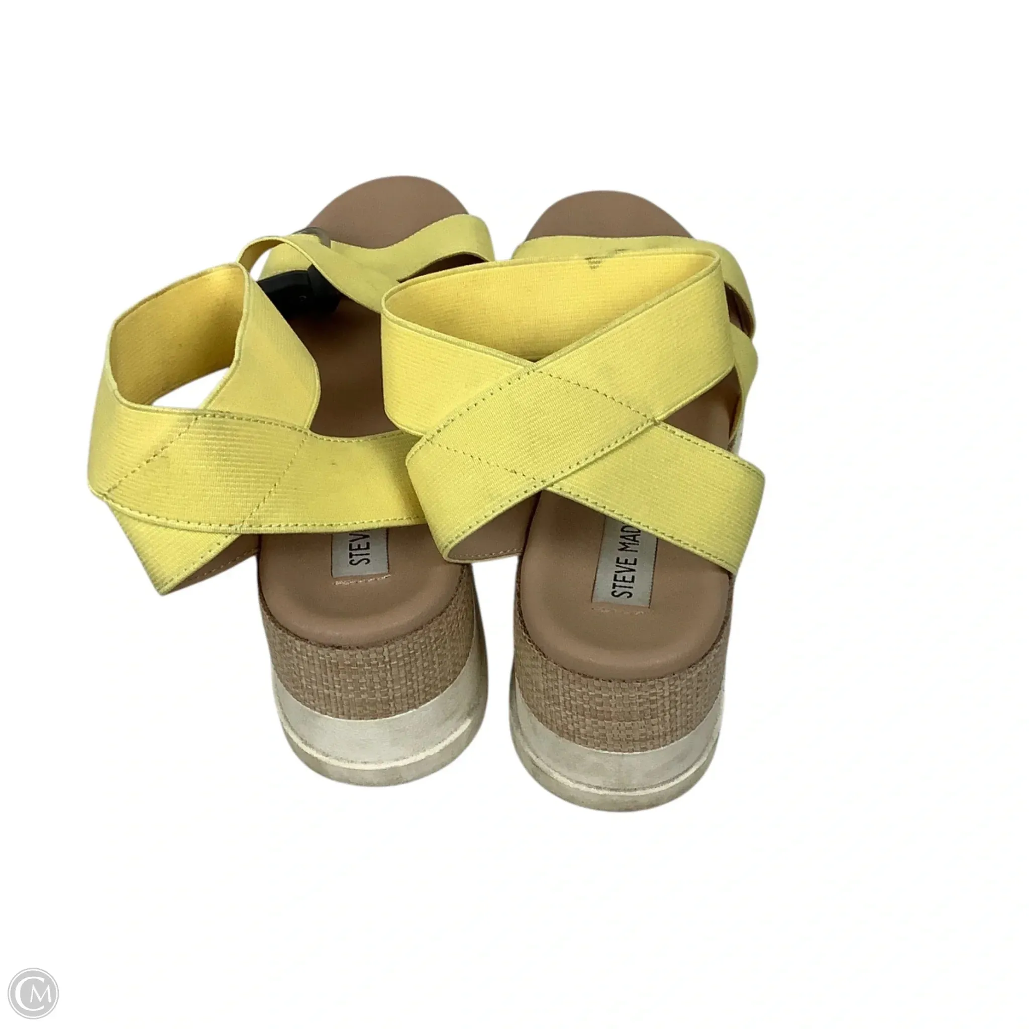 Shoes Heels Block By Steve Madden In Yellow, Size: 8