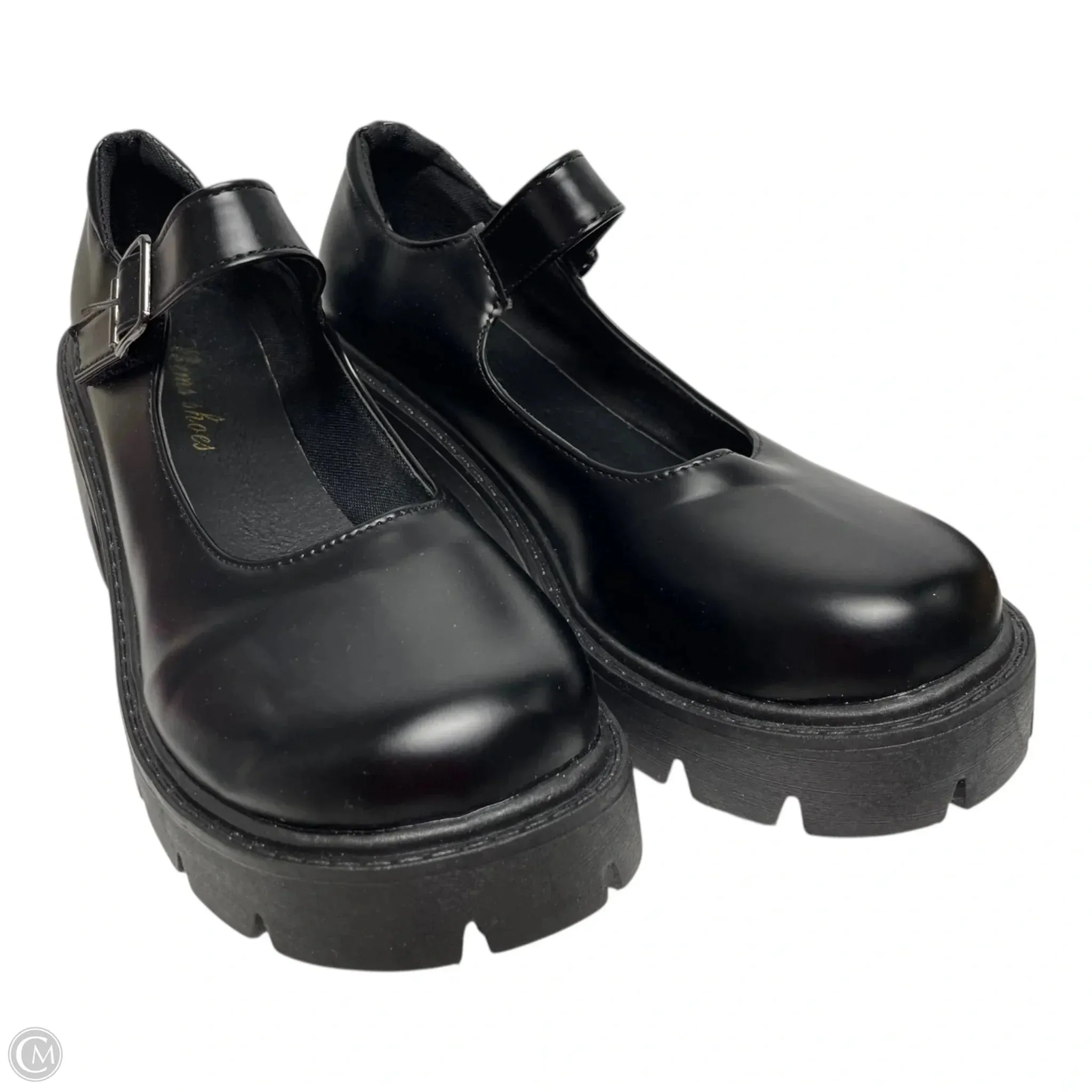 Shoes Heels Block By THEMS SHOES  In Black, Size: 8.5