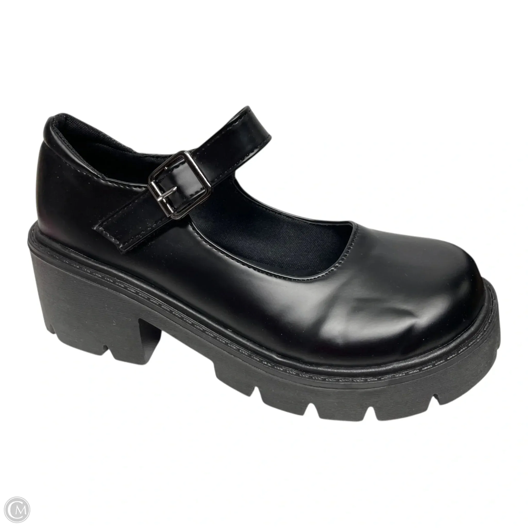 Shoes Heels Block By THEMS SHOES  In Black, Size: 8.5