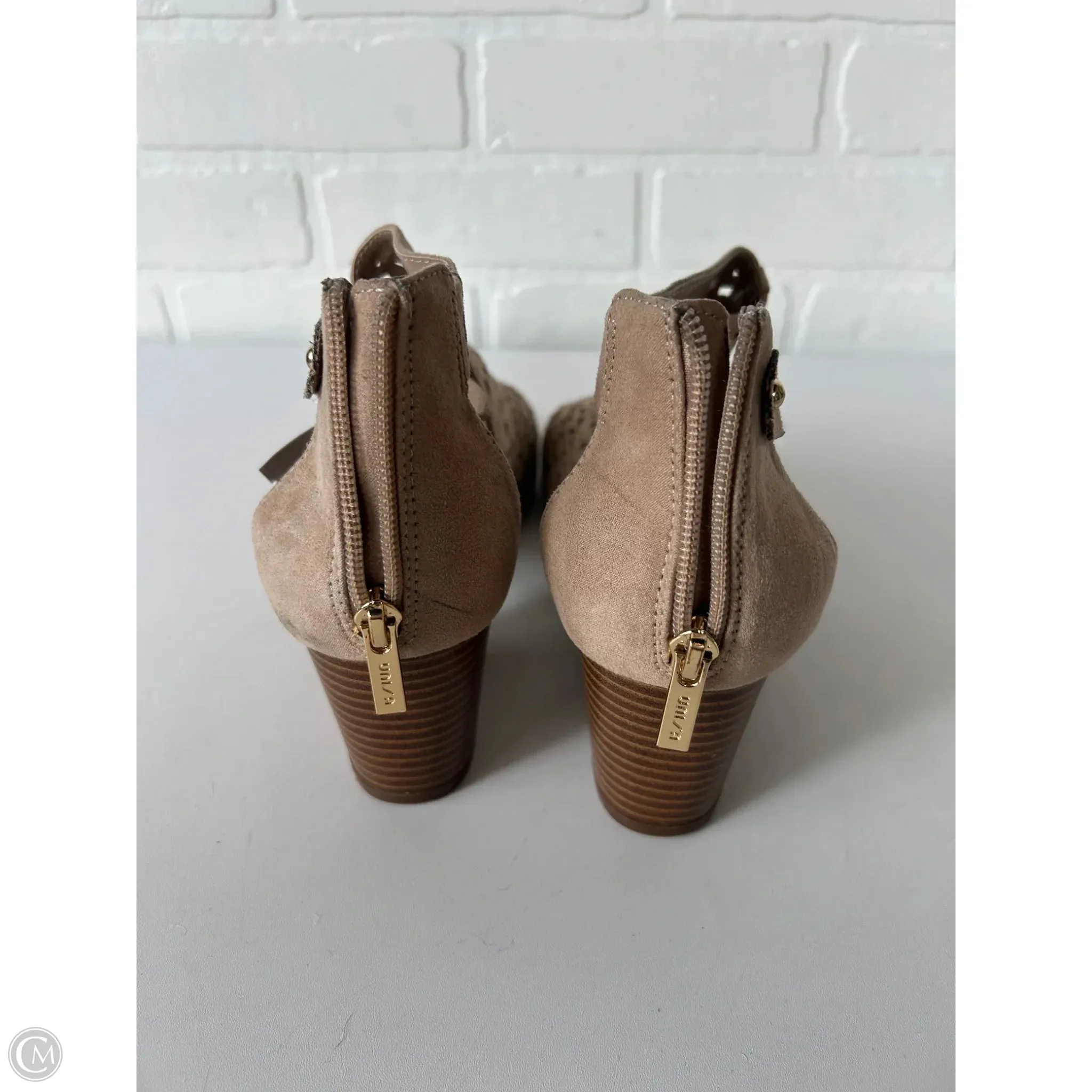 Shoes Heels Block By Unisa In Tan, Size: 10