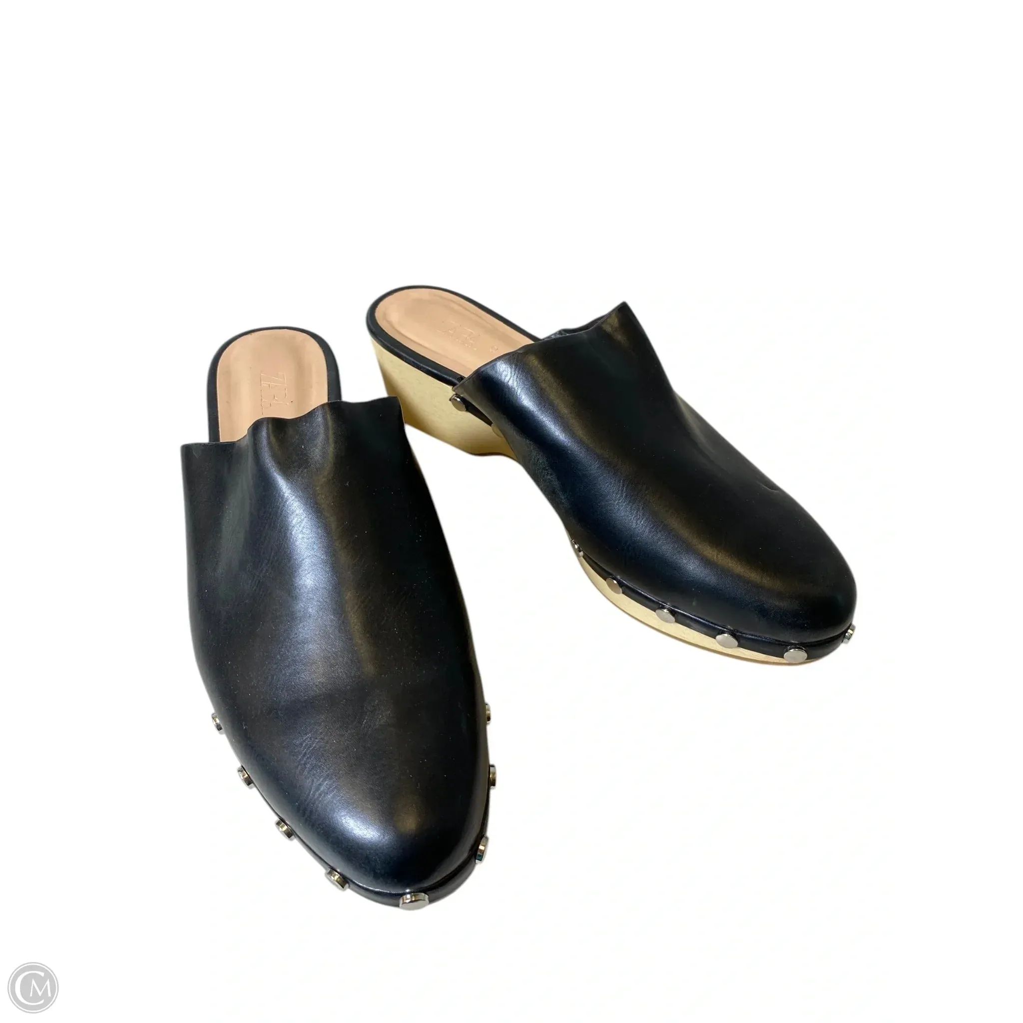 Shoes Heels Block By Zara In Black, Size: 11