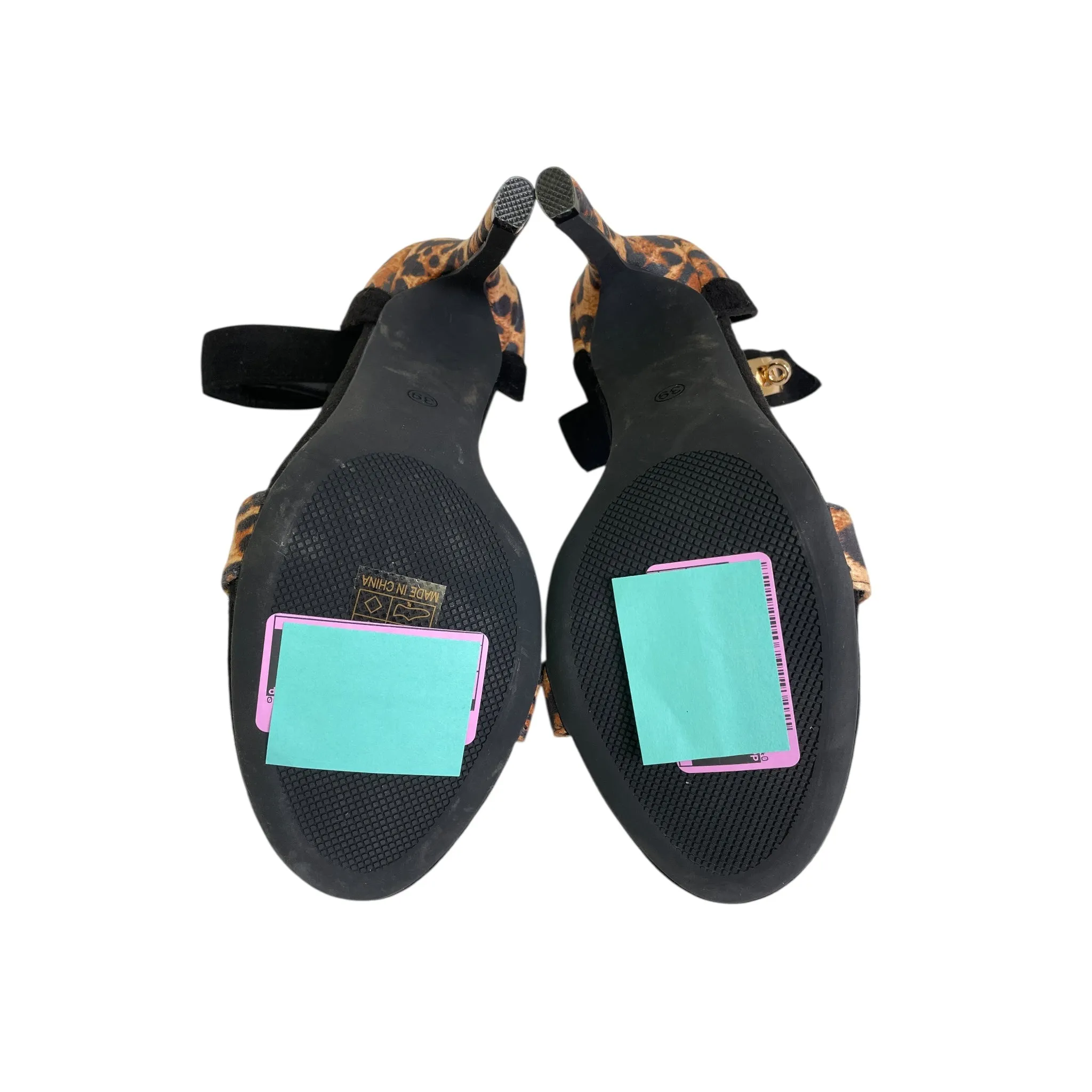 Shoes Heels Stiletto By Cme In Animal Print, Size:8