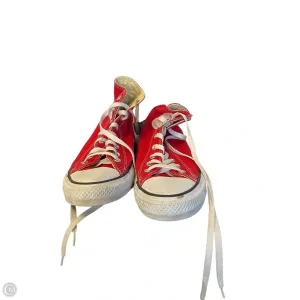 Shoes Sneakers By Converse In Red, Size: 10.5