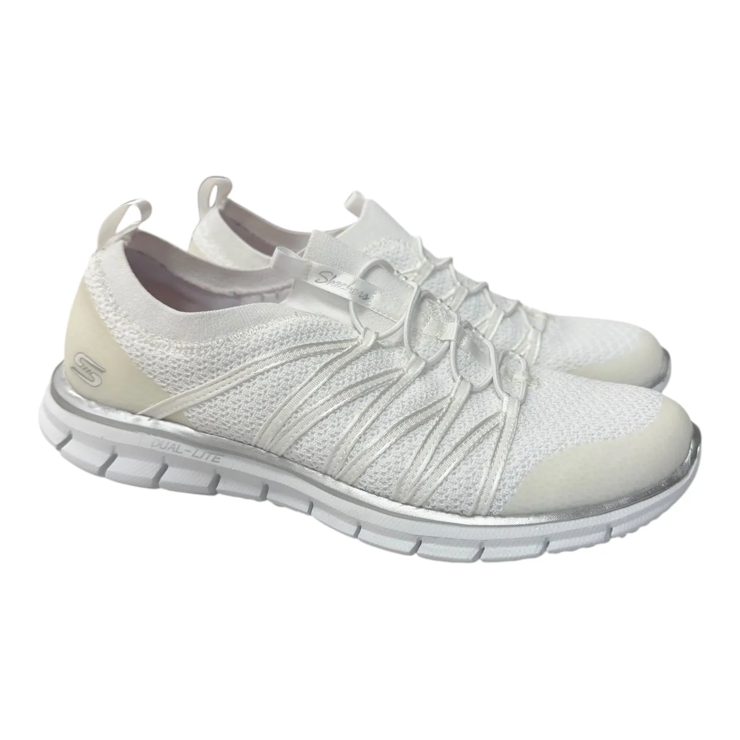 Shoes Sneakers By Skechers In White, Size:7.5