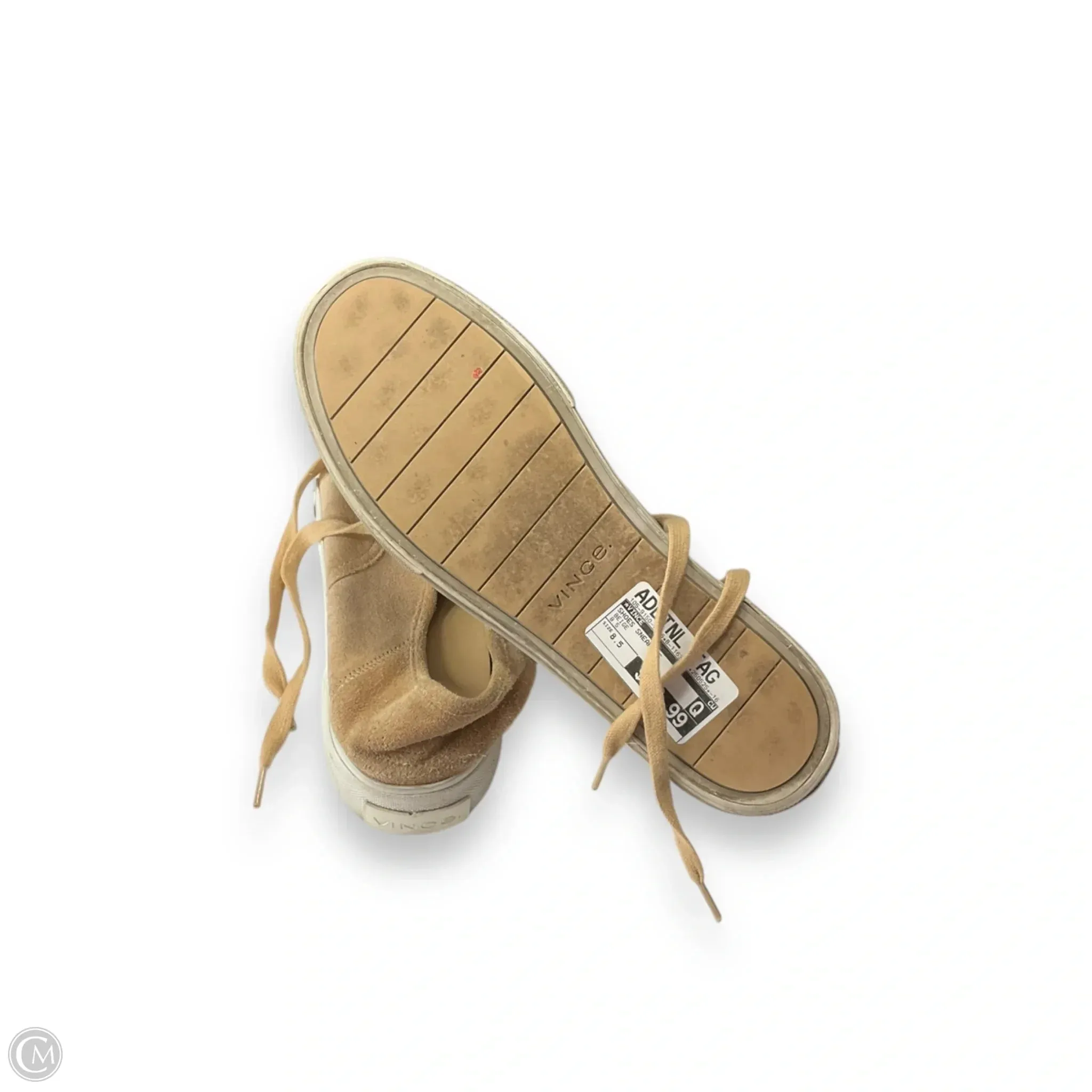 Shoes Sneakers By Vince In Beige, Size: 8.5