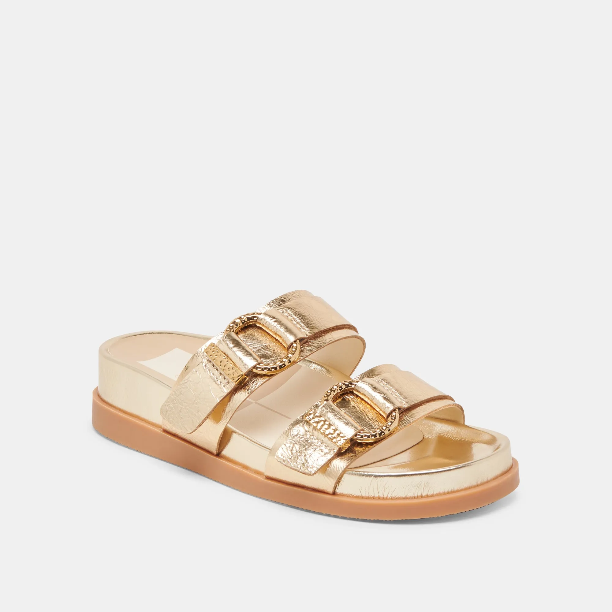 SOYA SANDALS GOLD DISTRESSED LEATHER Dolce Vita