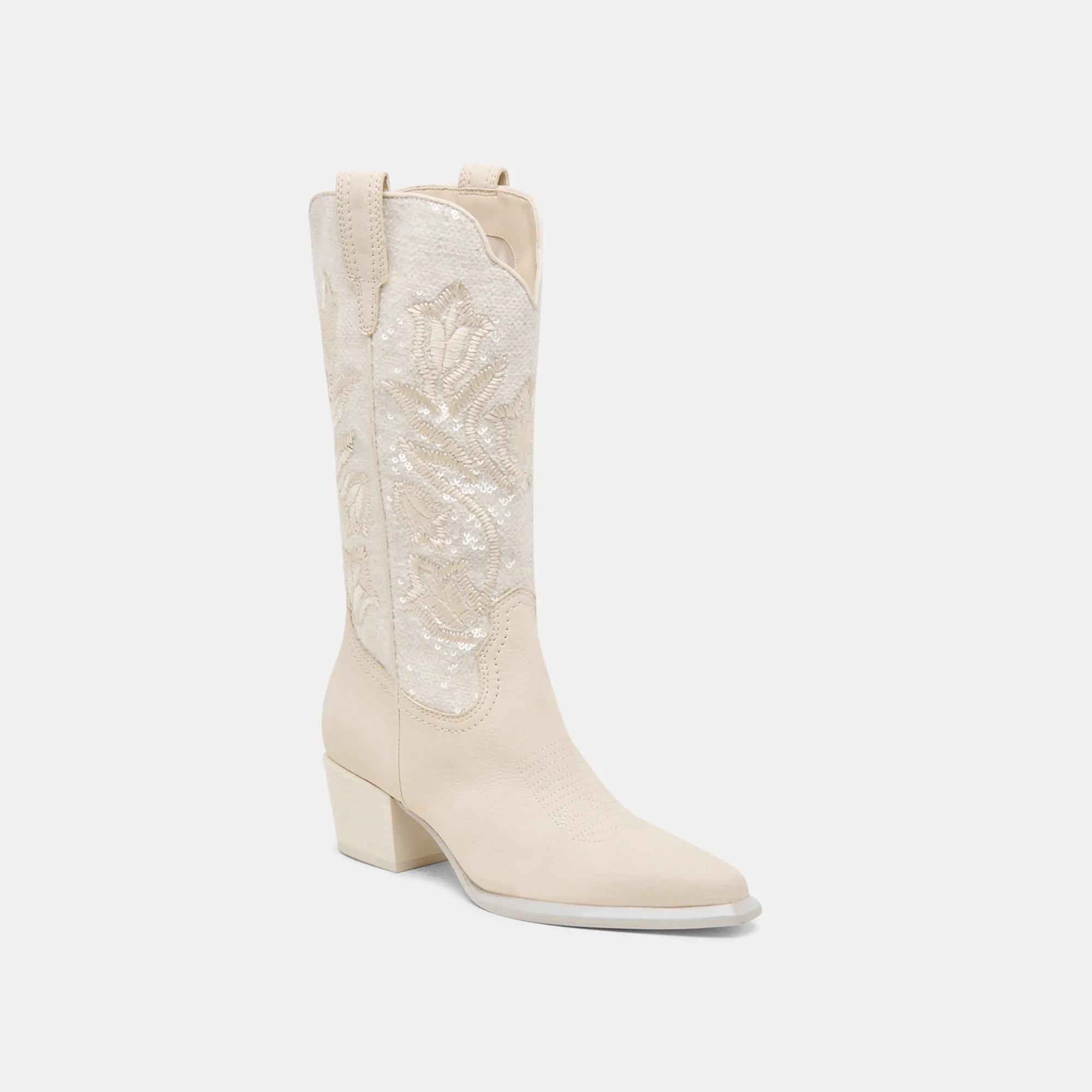 VORAH PEARL BOOTS CREME SEQUIN Dolce Vita