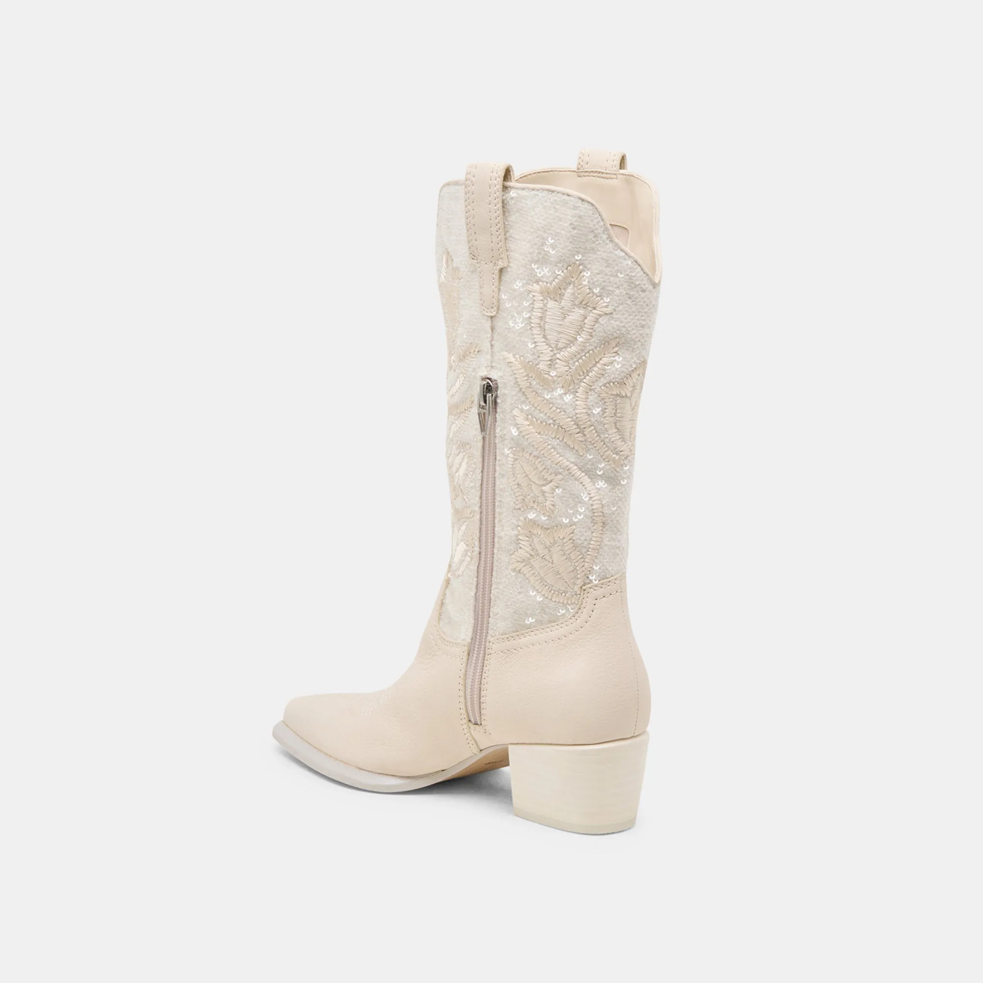 VORAH PEARL BOOTS CREME SEQUIN Dolce Vita