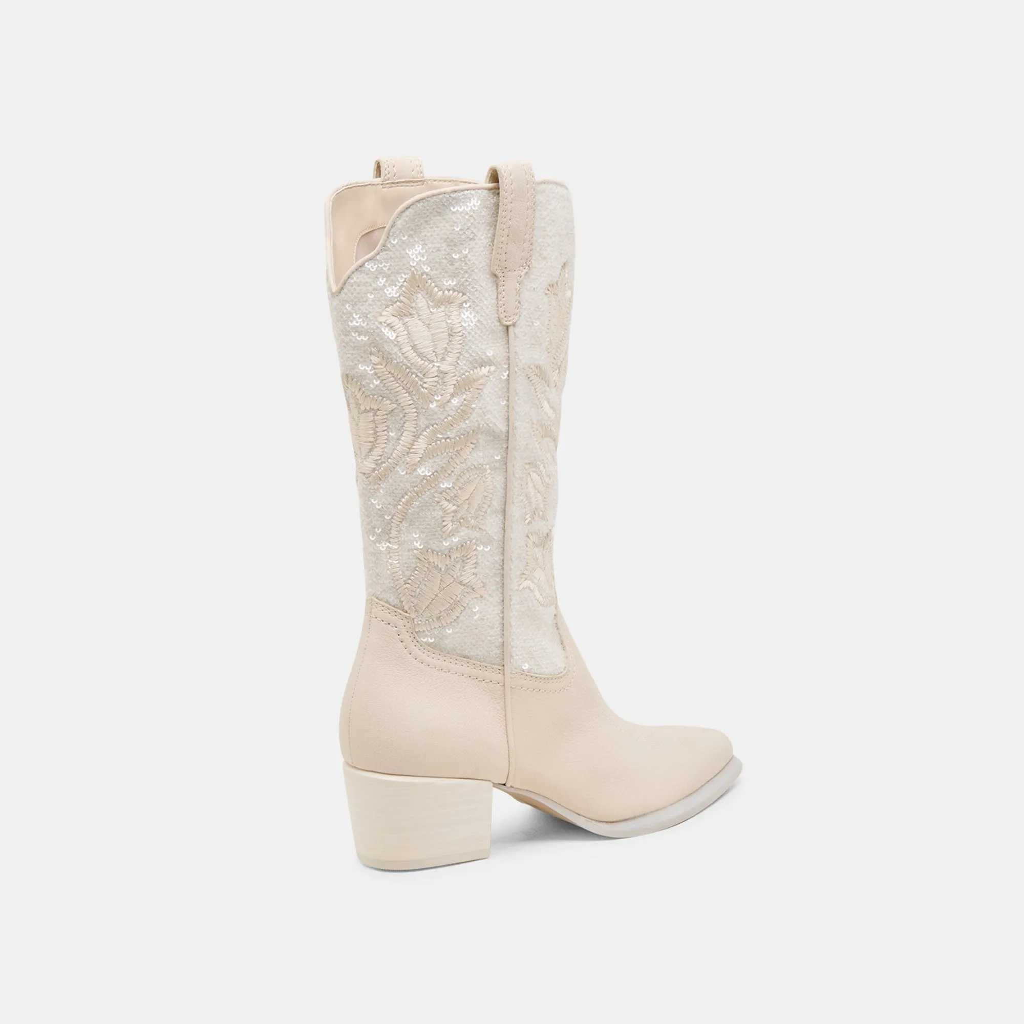 VORAH PEARL BOOTS CREME SEQUIN Dolce Vita