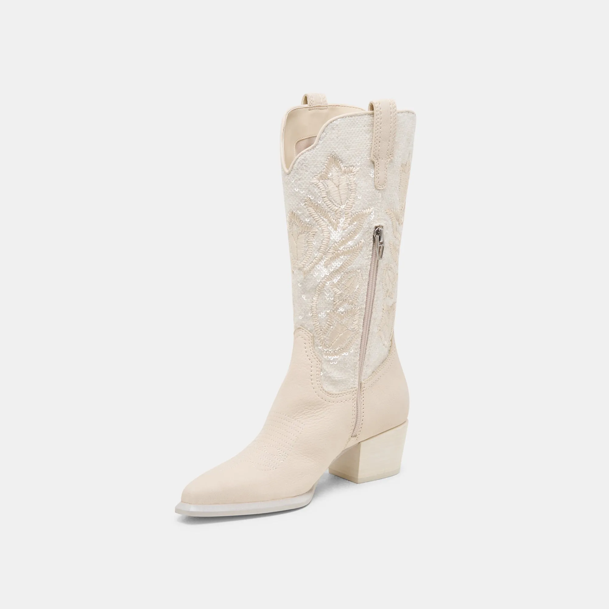 VORAH PEARL BOOTS CREME SEQUIN Dolce Vita