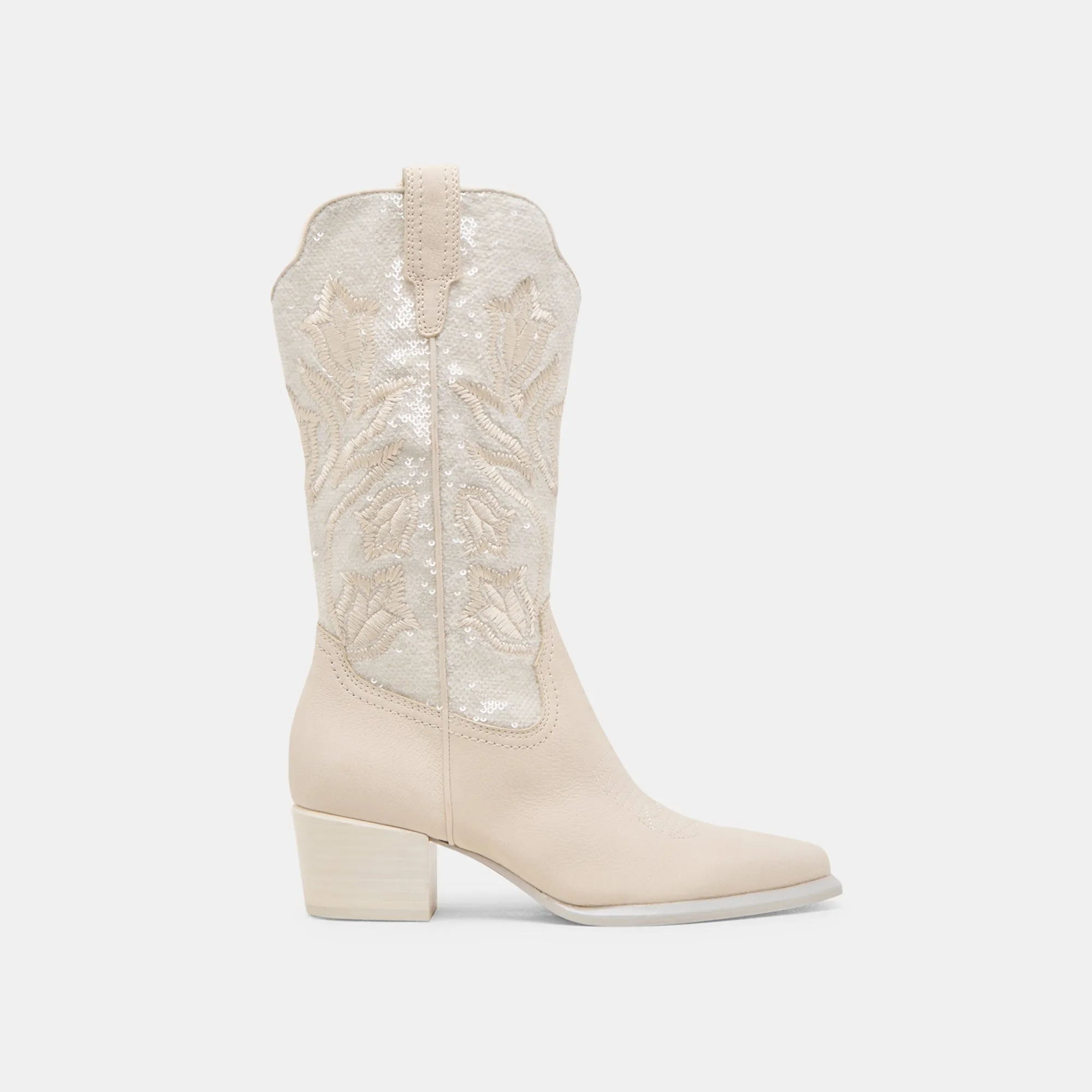 VORAH PEARL BOOTS CREME SEQUIN Dolce Vita