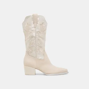 VORAH PEARL BOOTS CREME SEQUIN Dolce Vita