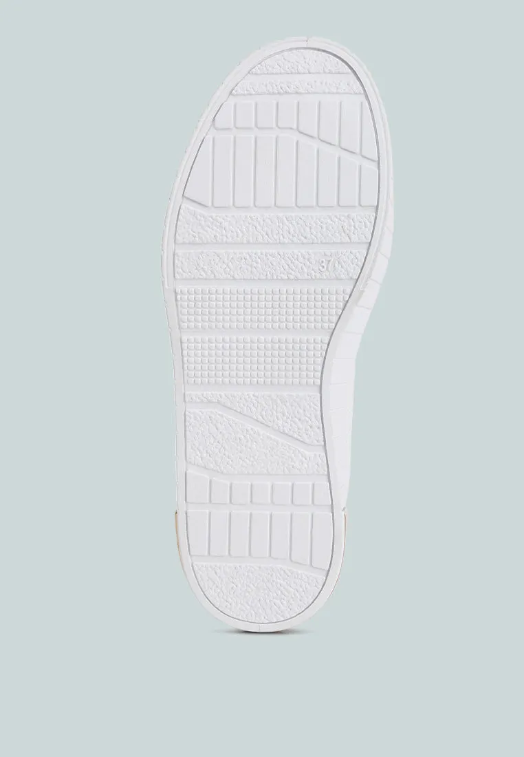 welsh panelling detail sneakers