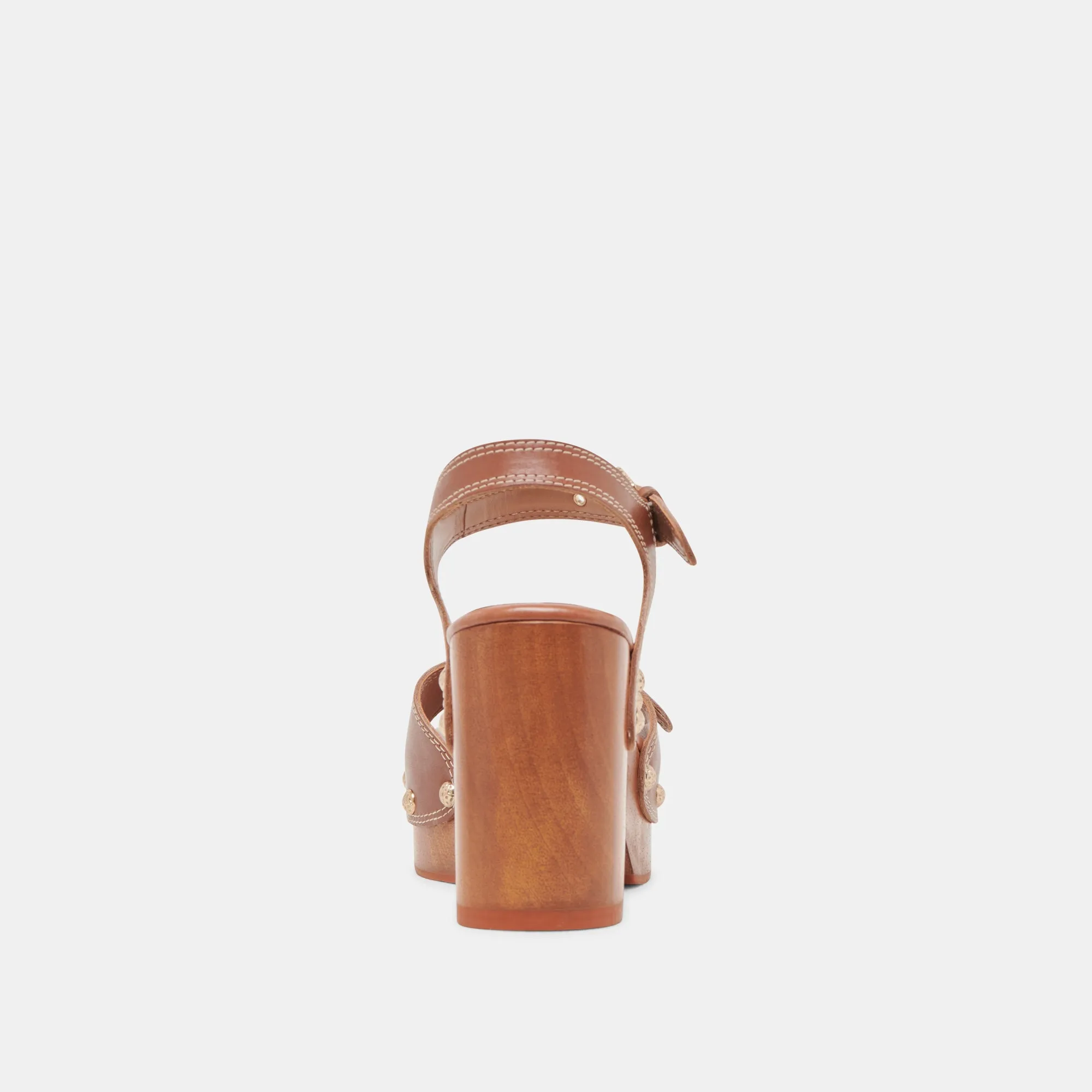 YANDY HEELS COGNAC LEATHER Dolce Vita