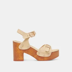 YANDY HEELS LT NATURAL RAFFIA Dolce Vita